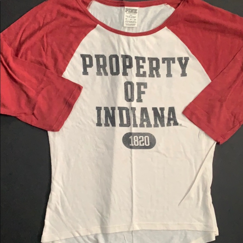 IU baseball tee by PINK